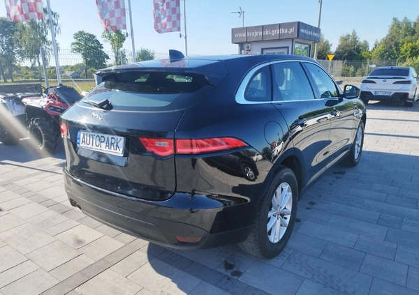 Jaguar F-Pace cena 84900 przebieg: 150734, rok produkcji 2017 z Michałowo małe 326